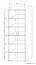 Armoire Cianjur 13, couleur : Chêne / Blanc - Dimensions : 209 x 70 x 40 cm (H x L x P)
