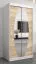 100 cm de large Armoire avec 5 casiers et 2 portes | Couleur : Chêne Sonoma / Blanc Abbildung
