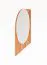 Spiegel mural Wellsford 47 | Bois de hêtre cœur massif huilé | 65 x 65 x 2 cm | Design haut de gamme