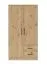 Armoire moderne Hannut 22, Couleur : Chêne Artisan - dimensions : 190 x 100 x 56 cm (h x l x p)