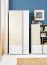 Armoire moderne 2 tiroirs Schilde 02 | Espace optimisé | Chêne blanc / Blanc / Anthracite | 195 x 90 x 53 cm