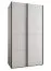 Penderie / Armoire à portes coulissantes / 6 compartiments / 245,5 x 140 x 65 cm / 6 étagères / 2 tringles à vêtements / 2 portes coulissantes / Couleur : Blanc / Soft-Close