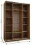 Penderie / Armoire à portes coulissantes / 11 compartiments / 6 étagères / 245,5 x 170 x 64 cm / 2 tringles à vêtements / 2 portes coulissantes / Couleur : Blanc / Soft-Close