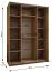 Penderie / Armoire à portes coulissantes / 245,5 x 180 x 64 cm / 2 tringles à vêtements / 2 portes coulissantes / 11 compartiments / 6 étagères / Soft-Close / Couleur : Blanc