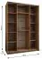 Armoire à portes coulissantes / Penderie / 2 portes coulissantes / 2 tringles à vêtements / 11 compartiments / 245,5 x 180 x 64 cm / 6 étagères / Couleur : Blanc / Soft-Close
