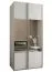 Penderie / Armoire à portes coulissantes / 245,5 x 120 x 64 cm / Soft-Close / Couleur : Blanc / Miroir / 2 portes coulissantes / 2 tringles à vêtements / 6 compartiments