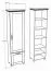 Armoire Cuenca 07 | Espace optimisé | Chêne / Gris | 209 x 60 x 39 cm