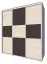 Armoire à portes coulissantes Rabaul 37 | Sonoma chêne clair & foncé | 210 x 180 x 60 cm