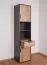 Armoire de la chambre des jeunes Sprimont 05, couleur : gris / chêne - Dimensions : 195 x 45 x 40 cm (H x L x P)