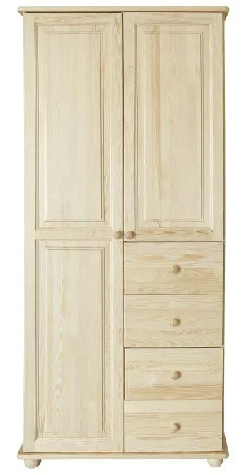 Armoire de vestiaire Pin Bois massif massif Naturel Abbildung