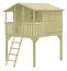 Maison de jeux pour enfants K35 - Dimensions : 2,16 x 2,25 mètres, Version : porte et 2 fenêtres, volets inclus