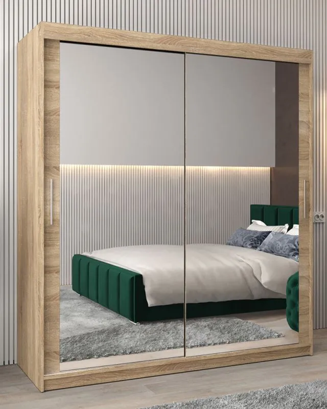 180 cm de large Armoire avec 10 casiers et 2 portes | Couleur: Chêne Sonoma Abbildung