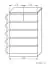 Commode Kebumen 22, couleur : aulne - Dimensions : 102 x 65 x 42 cm (H x L x P)