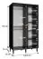 Armoire à cinq compartiments Jotunheimen 87, couleur : blanc - Dimensions : 208 x 120,5 x 62 cm (H x L x P)
