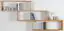 Etagère à suspendre / étagère murale en pin massif couleurs aulne Junco 280 - Dimensions 86 x 183 x 20 cm