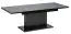 Table basse Escolar 2 réglable en hauteur et extensible, couleur : noir - 126-168 x 70 x 58-75 cm (L x P x H)