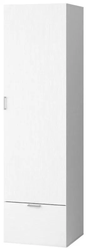 Chambre à coucher - Armoire étroite, Couleur: Blanc - Dimensions: 206 x 58 x 42 cm (H x L x P) Abbildung
