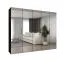Armoire penderie Korab 149 noire | 2,5 m de large | Soft-Close | 3 compartiments | 3 tringles | Poignées noires
