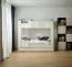 Lit superposé robuste Aenna 128 | Blanc | 90 x 200 cm | Escalier à gauche | Finition haut de gamme