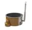 Hot Tub deluxe XL Banera avec poêle à bois intégré - diamètre : 226 cm, incl. Stereo Sound, USB, éclairage LED & système de bulles