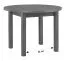 Table de salle à manger à ralonge ILZE au design simple, Blanc/Chêne, peu encombrante, dimensions Ø 100/180 (H x P), hauteur du plateau 32 mm, plateau de table laminé