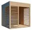 Bois-Abri de jardin 2,34 x 2,26 mètres (incl. toit) | Naturel | toit plat Abbildung