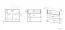 Commode Vacaville 23, Couleur : Chêne clair de Sonoma - Dimensions : 85 x 92 x 40 cm (h x l x p), avec 2 portes, 1 tiroir et 2 compartiments