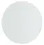 Chambre d'adolescents - Miroir Skalle, couleur : blanc - Dimensions : 48 x 48 x 3 cm (H x L x P)