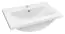 Meuble de salle de bains - Set F Pune, 3 pièces y compris lavabo / vasque, couleur : blanc brillant
