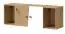 Armoire suspendue Sirte 13, Couleur : Chêne / Blanc / Gris mat - Dimensions : 41 x 120 x 32 cm (H x L x P)