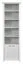 Etagère Bibaor 01, couleur : blanc chêne - 209 x 67 x 41 cm (h x l x p)