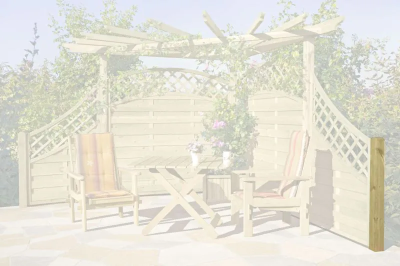 Poteaux pour pergola d'angle 05 - en bois de pin