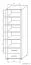 Étagère Aitape 37, couleur : chêne Sonoma foncé / chêne Sonoma clair - Dimensions : 188 x 60 x 40 cm (H x L x P)