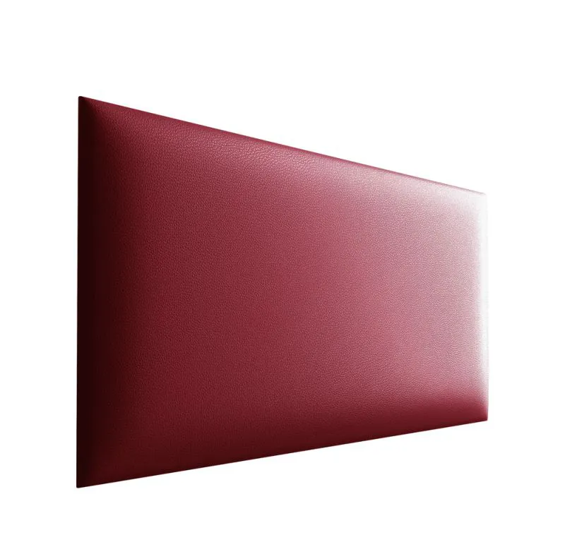 Panneaux rembourrés, lot de 10, Couleur : Rouge, housse : similicuir, dimensions : 50 x 30 cm