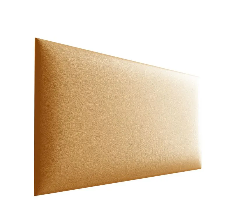 Panneaux rembourrés, lot de 10, couleur : orange, housse : similicuir, dimensions : 50 x 30 cm
