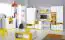 Chambre d'adolescents - Commode "Geel" 31, blanc / jaune - Dimensions : 100 x 120 x 40 cm (H x L x P)