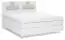 Appui-tête pour lit à sommier tapissier Similan - Dimensions : 20 x 62 cm - Couleur : Blanc
