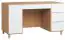Bureau Arbolita 06, couleur : chêne / blanc - Dimensions : 78 x 140 x 67 cm (H x L x P)