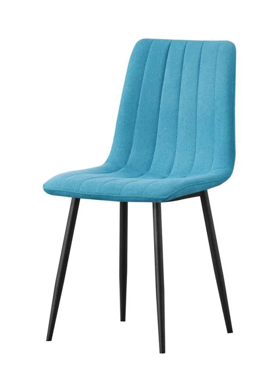 Chaise Maridi 279, Couleur : Turquoise - dimensions : 88 x 44 x 46 cm (h x l x p)