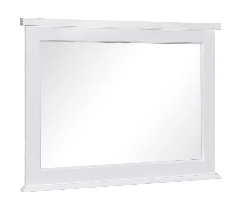 Miroir "Veternik" 05, Couleur : Blanc - Dimensions : 73 x 98 x 5 cm (h x l x p)