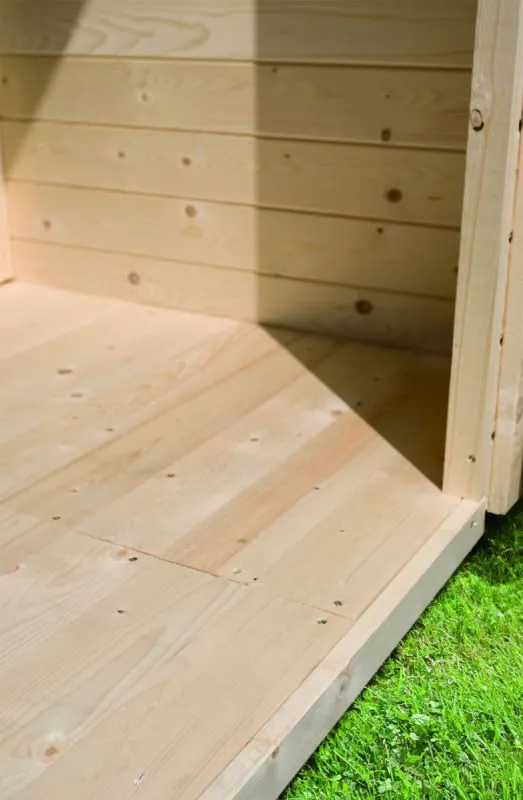 Plancher 16 mm pour dimensions de socle 2,40 x 2,00 m (l x p) naturel