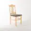 Chaise en bois de pin massif, naturel 002 - Dimensions 93 x 43 x 45 cm (H x L x P)
