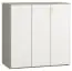 Commode Bellaco 10, couleur : gris / blanc - Dimensions : 92 x 90 x 47 cm (h x l x p)