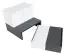 Chambre d'adolescents - commode Marincho 05, 2 pièces, couleur : blanc / noir - Dimensions : 89 x 107 x 95 cm (h x l x p)