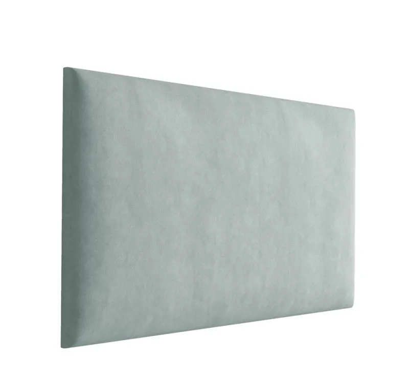 Panneaux rembourrés, lot de 10, Couleur : Vert clair, housse : velours, dimensions : 50 x 30 cm