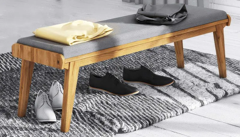Banc Otago 32 en chêne sauvage massif huilé - Dimensions : 174 x 36 cm (L x l)
