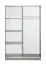 Chambre d'adolescents - Armoire à portes coulissantes / armoire Olaf 13, couleur : anthracite / blanc / violet, partiellement massif - 191 x 120 x 60 cm (H x L x P)