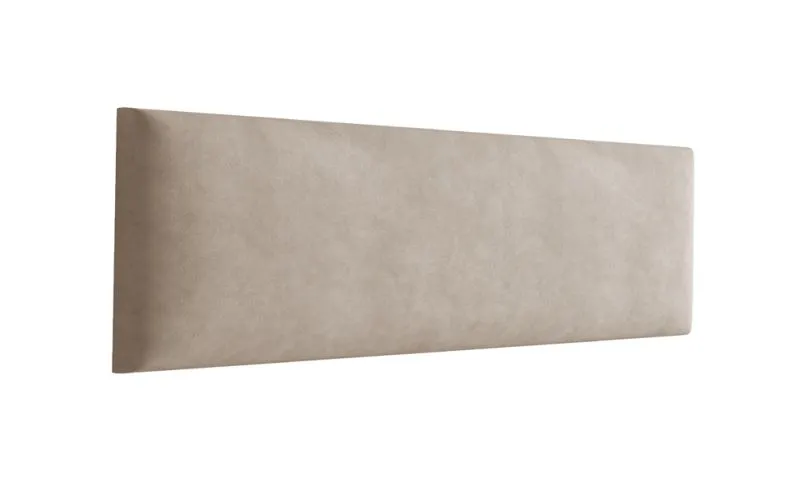 Panneaux rembourrés, lot de 10, couleur : marron clair, housse : velours, dimensions : 38 x 15 cm