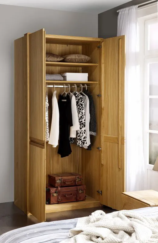 104 cm de large Armoire avec 2 portes | Couleur: Naturel Abbildung