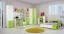 Lit enfant ou adolescent Namur 22 | 90 x 200 cm | Vert et beige | Design moderne, sécurisé, robuste